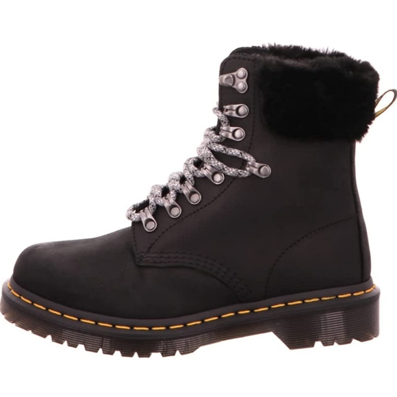 Dr. Martens Womens 1460 Serena Collar Milo faux fur boots New in Box Size 6 - Picture 4 of 16